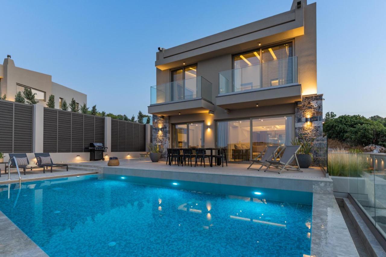 Villa Onyx - With Private Heated Pool Atsipopoulo Ngoại thất bức ảnh